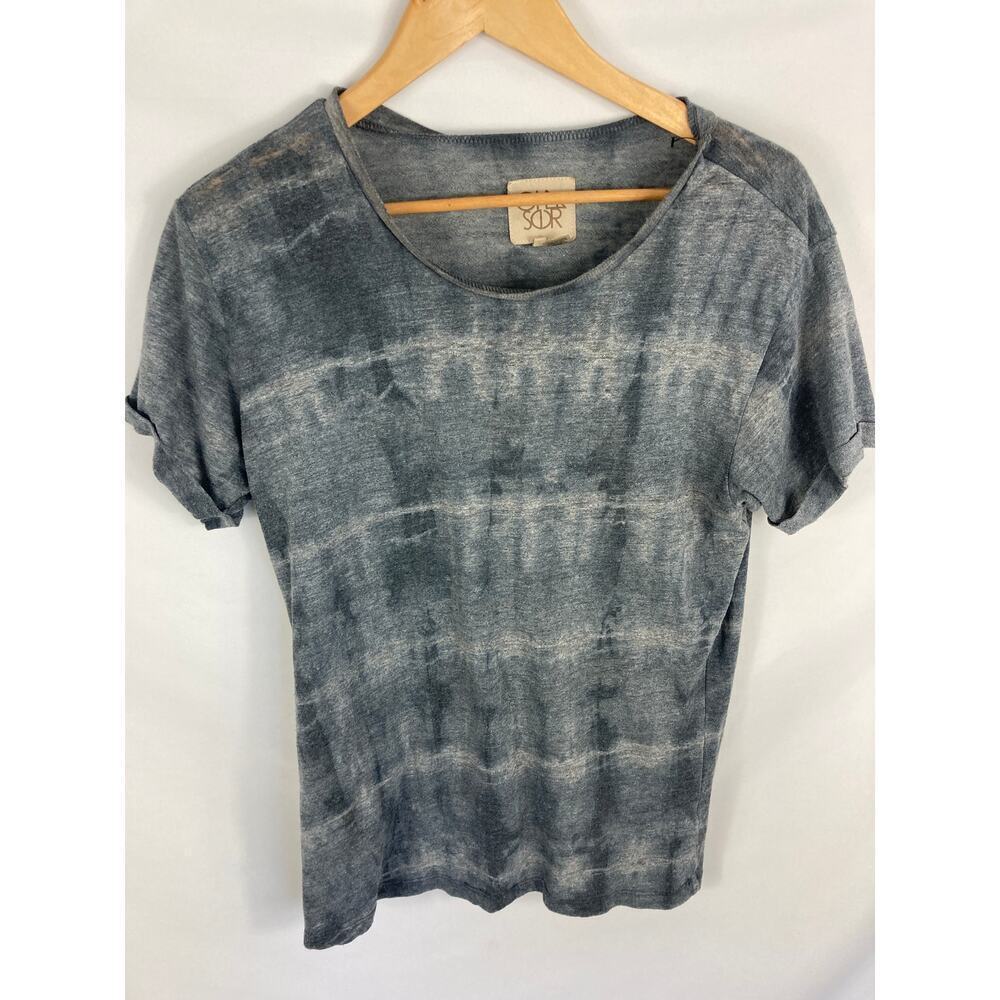 Chase Grey Short Sleeve Tie Dye Tshirt Size Small